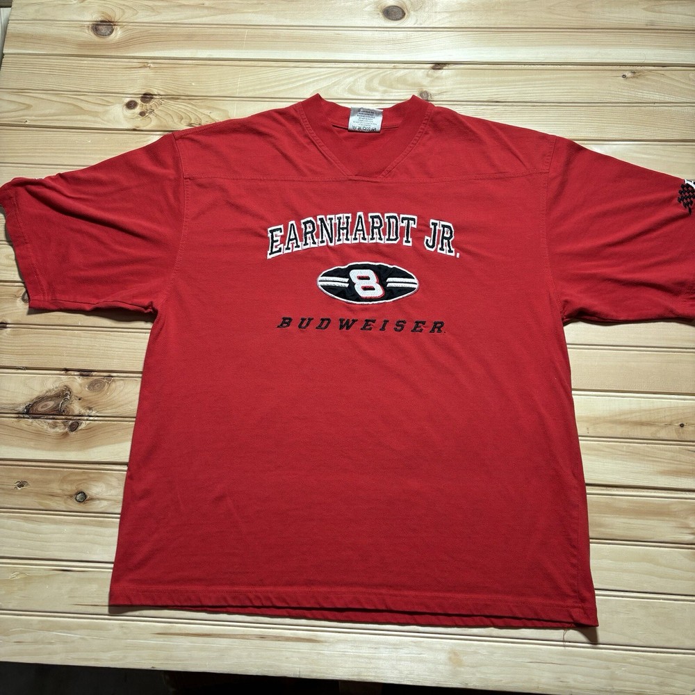 Vintage Dale Earnhardt Jr. Nascar #8 Budweiser Chase Authentics Shirt Size XL