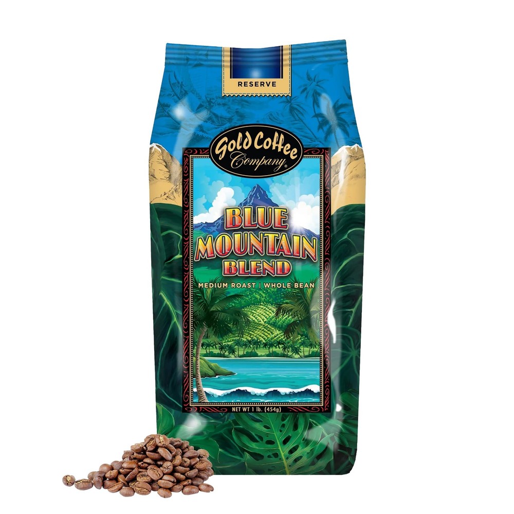 Premium Blue Mountain Gold Coffee - Medium Roast Whole Bean 100% Arabica
