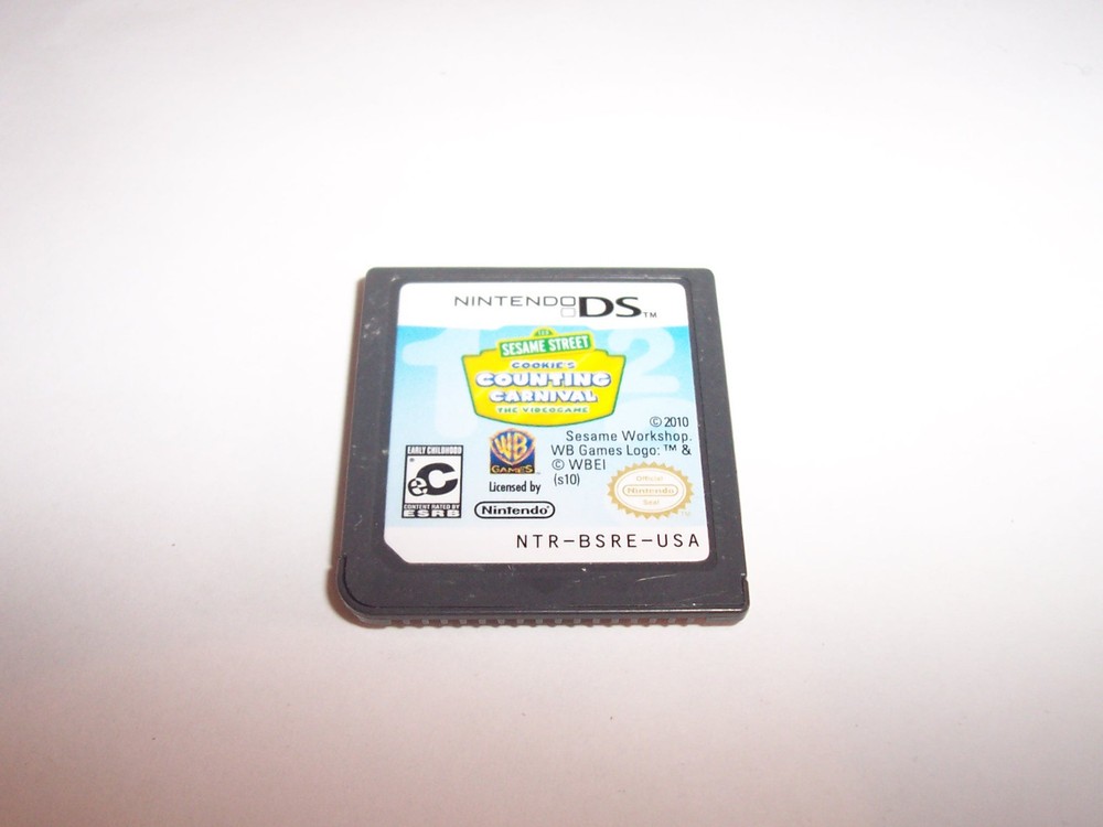 Sesame Street: Cookie's Counting Carnival (Nintendo DS) Lite DSi XL 3DS 2DS Game