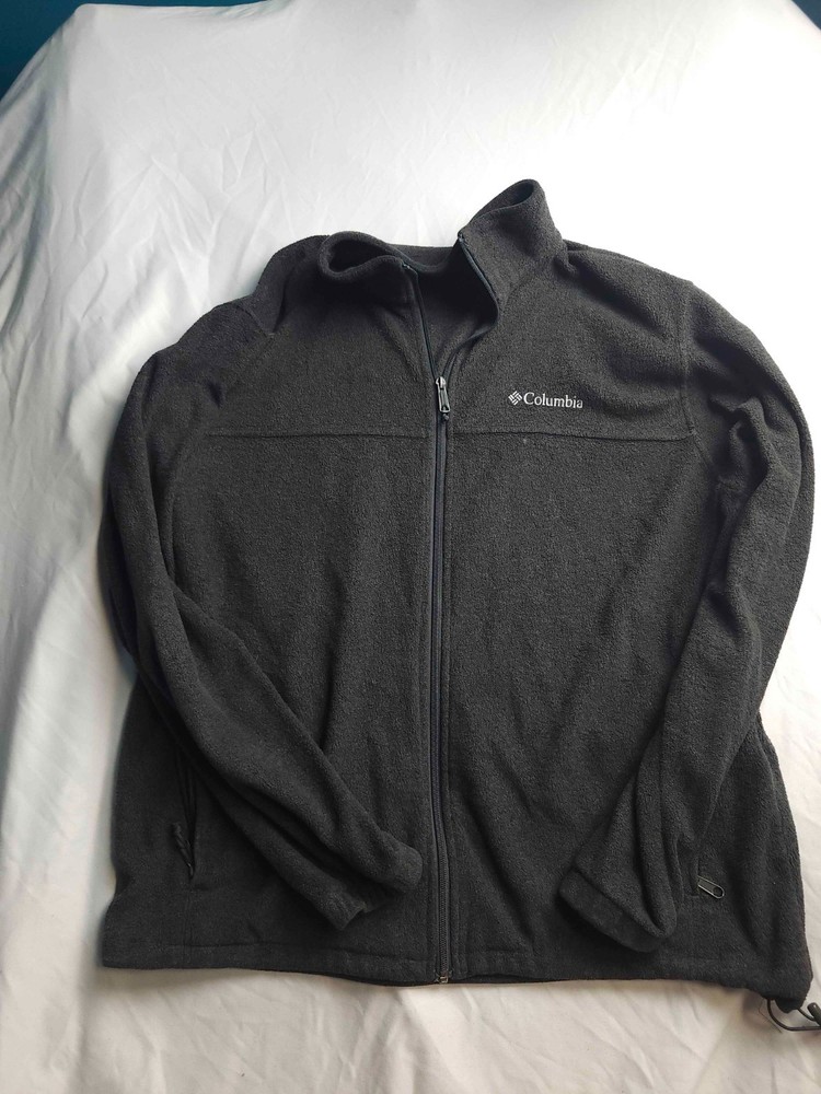 Columbia Jacket Mens XL Black Fleece Steens Mountain Full Zip Outdoor Gorpcore