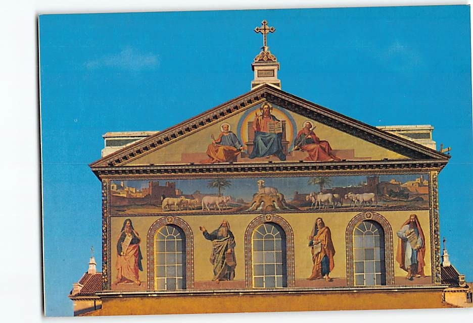 Postcard Basilica of Saint Paul Outside the Walls Rome Italy