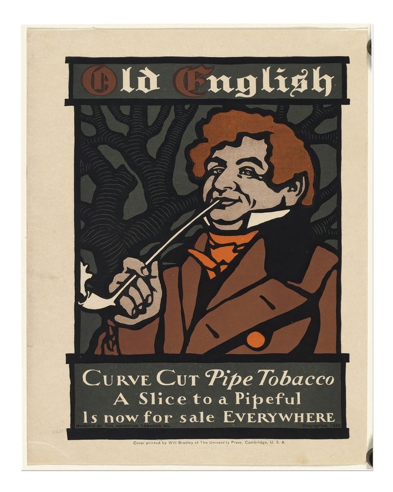 Vintage Style Wall Art Poster - Old English Tobacco Advertisement