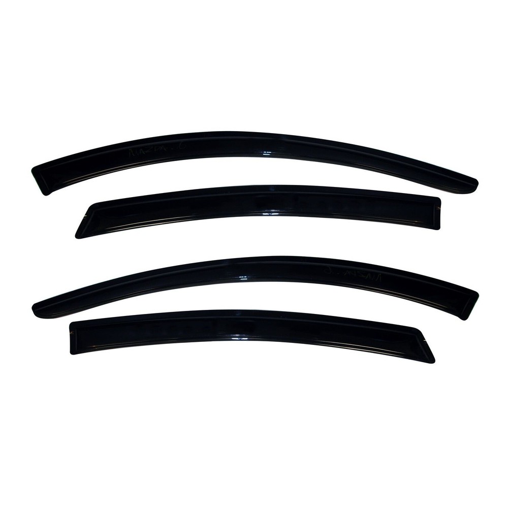 AVS 94287 Set of Smoke Ventvisor Side Window Deflector for 09-13 Mazda 6 Sedan