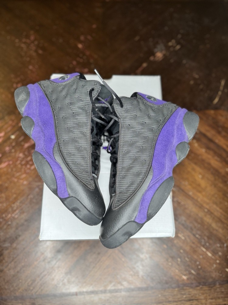 Air Jordan 13 Retro Black Court Purple Sneakers