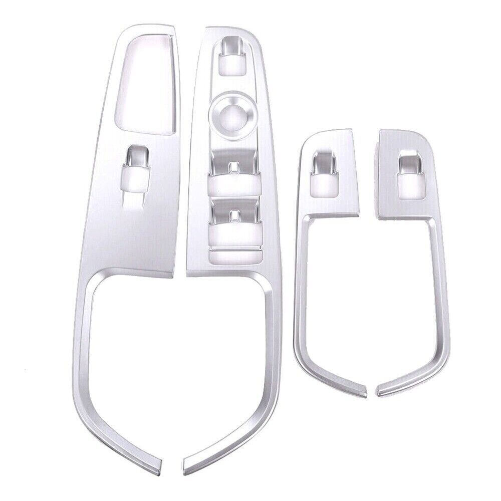 Window Lift Button Frame Cover Trim Kits For Alfa Romeo Stelvio 2017-22 Silver