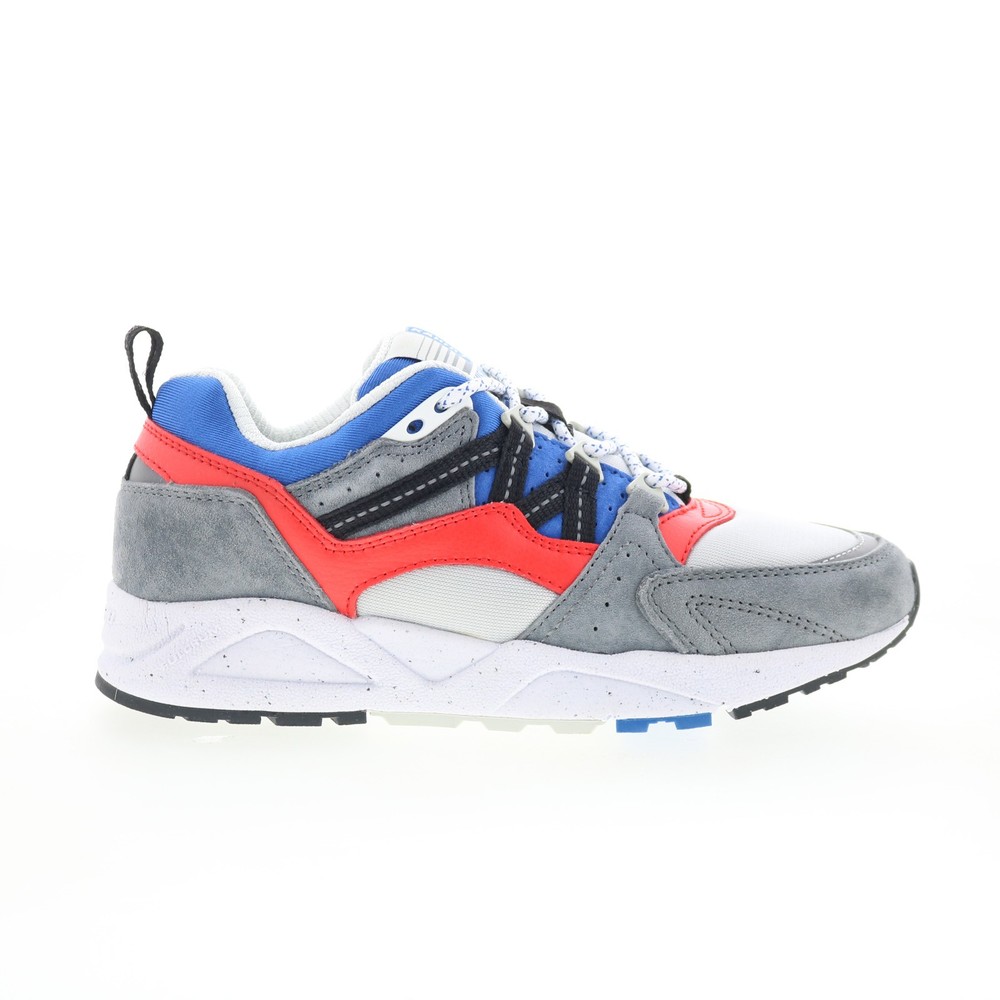 Karhu Fusion 2.0 F804060 Mens Gray Suede Lace Up Lifestyle Sneakers Shoes