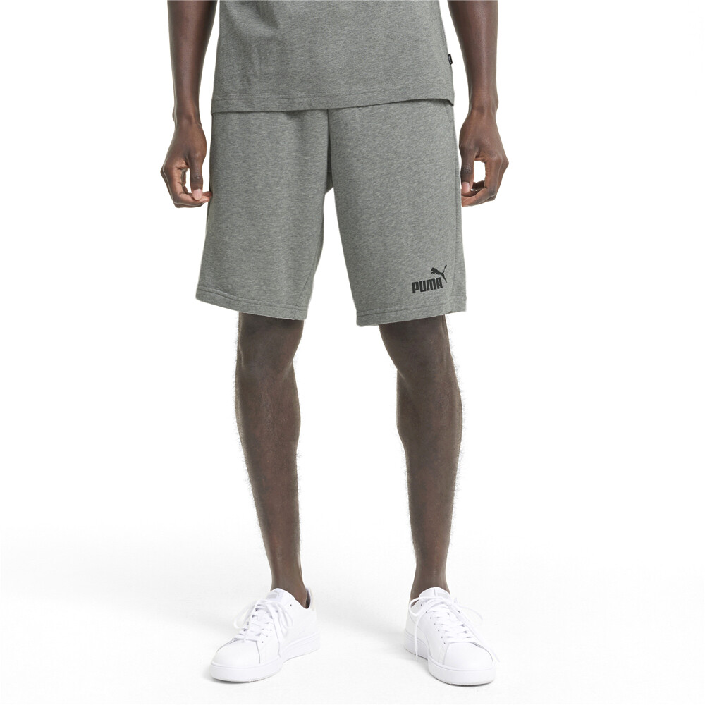 Puma Essentials 10-Inch Mens Grey Athletic Shorts 58670903