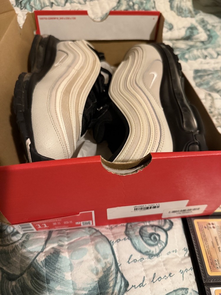 Nike Air Max 97 Men's Sneakers Black/White, Worn 1 Time Size 11