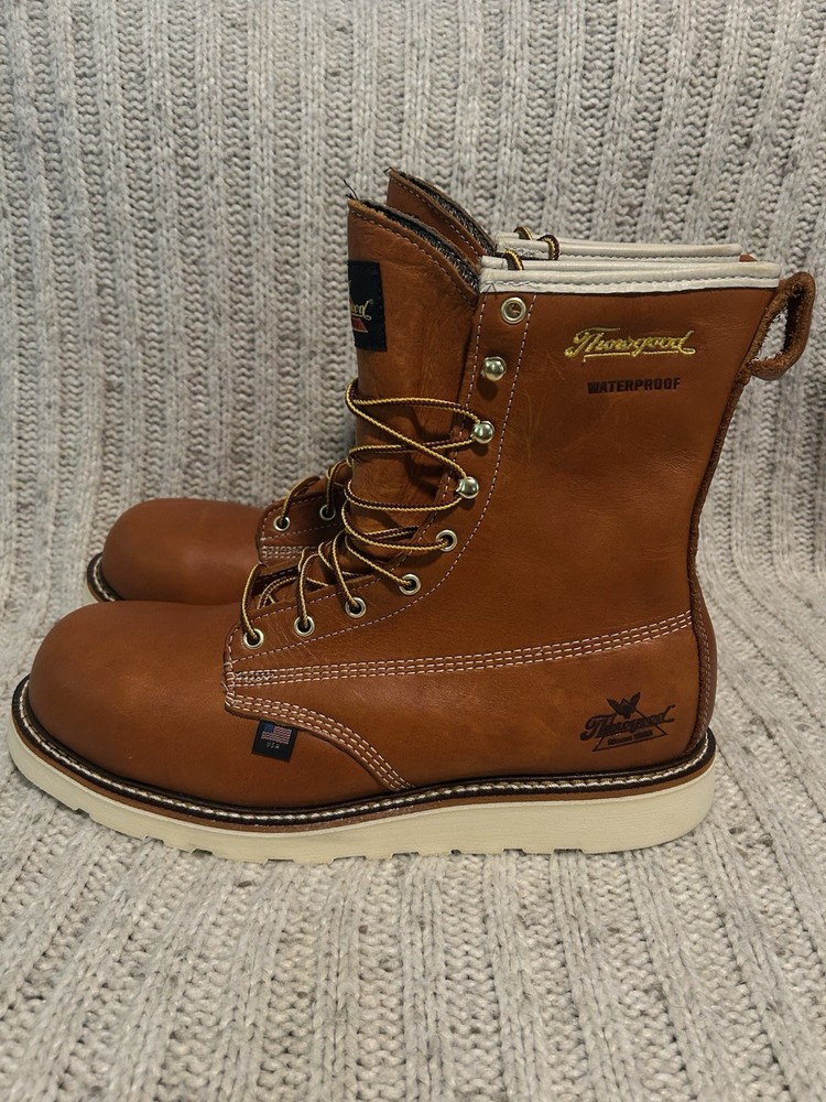 Thorogood Men's 8 Inch Waterproof Wedge Composite Toe Work Boot Size 11.5 804-4210
