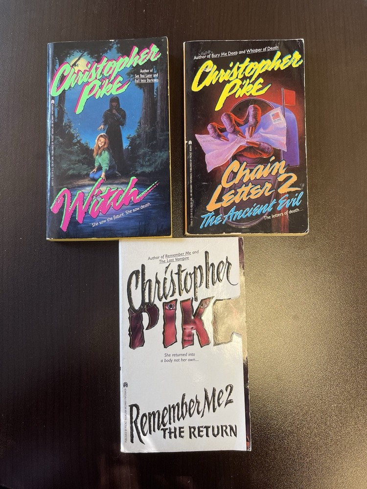 Christopher Pike VTG 90’s YA Horror Lot 3 Paperback books