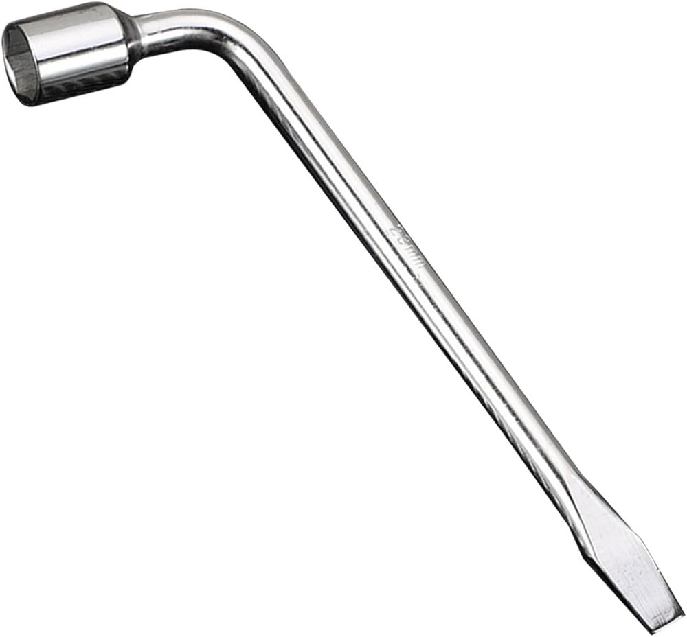 22Mm Car Spare Tire Lug Wrench, L Type Automotive Tire Replacement Tool with Hex