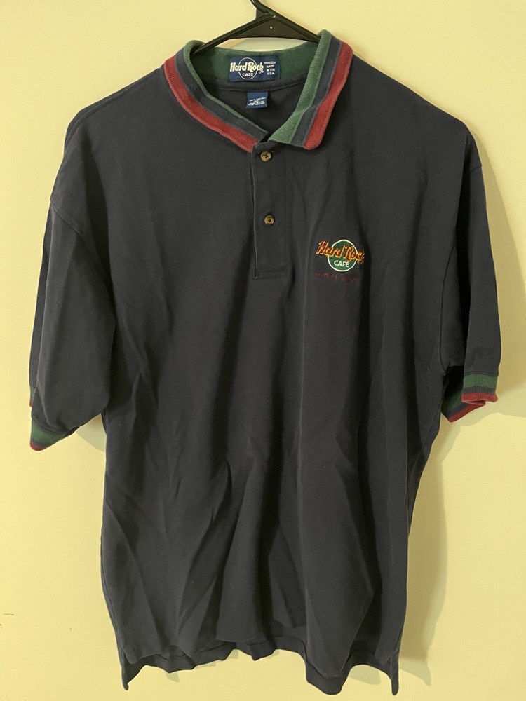Vintage Hard Rock Cafe Myrtle Beach Men’s Navy Polo Shirt Size XL