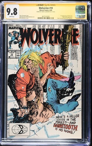 Wolverine #10 1989 Marvel Comics CGC 9.8 SS Signed Chris Claremont White Pages