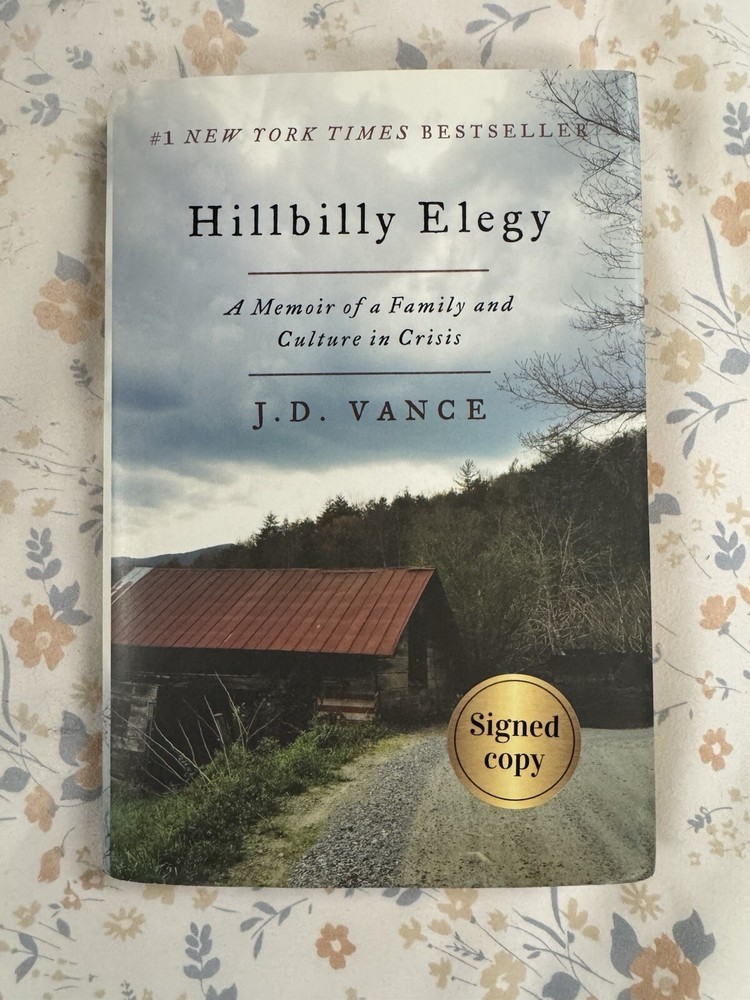Hillbilly Elegy  JD Vance (Trump VP) - Signed  / First Ed. / Hardcover
