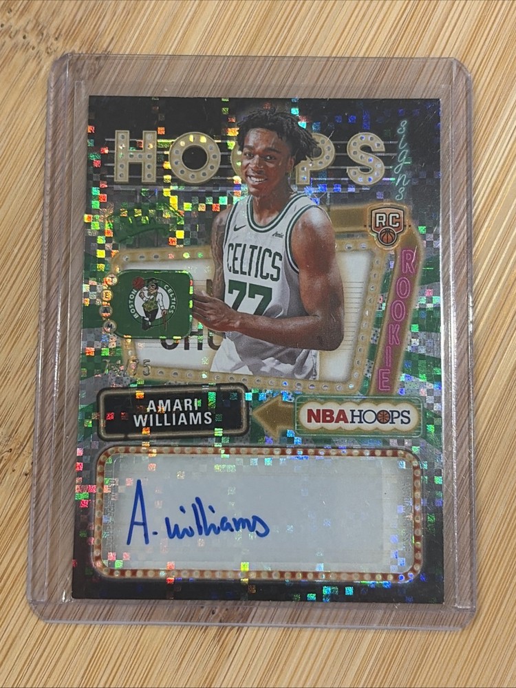 2025-26 Topps NBA Hoops Amari Williams Rookie First Signs Auto /75 #HFS-AW