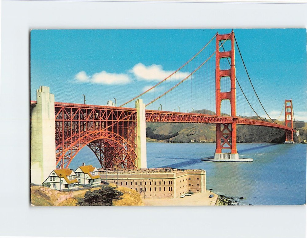 Postcard Golden Gate Bridge San Francisco California USA