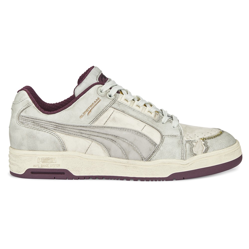 PUMA Slipstream Lo WabiSabi Lace Up  Mens Off White Sneakers Casual Shoes 384237