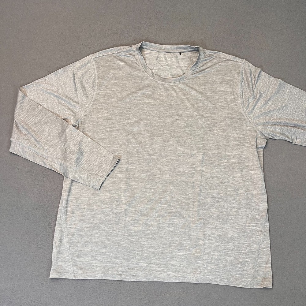 Greyson Shirt Tee T-Shirt Guide Sport Mens 2XL Logo Wolf Gray Nylon Spandex Golf