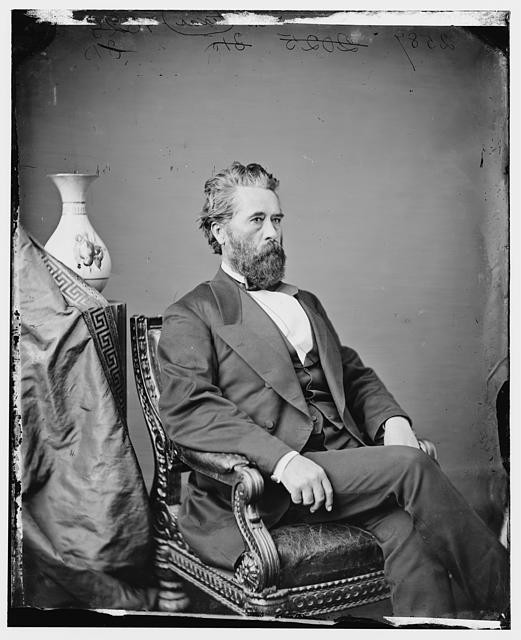 John Hancock Texas 1870s Portrait Seated Bearded Man Studio Photograph