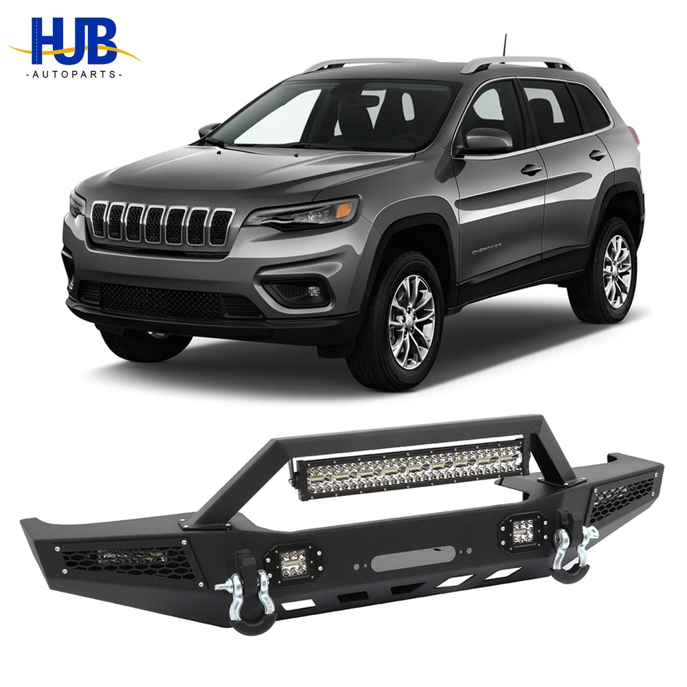 Textured Front Bumper W/D-rings Rock Crawler For 1987-2001 Jeep Cherokee XJ
