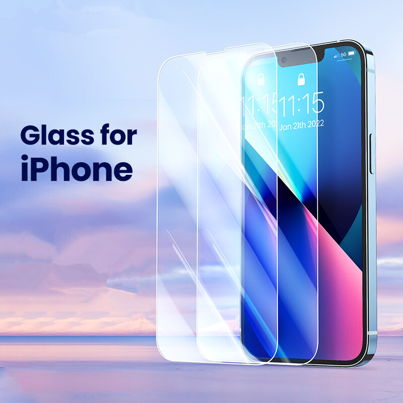 2X Tempered Glass Screen Protector for iPhone 6 7 8 XR XS 11Pro 12 13 14 Pro Max SE