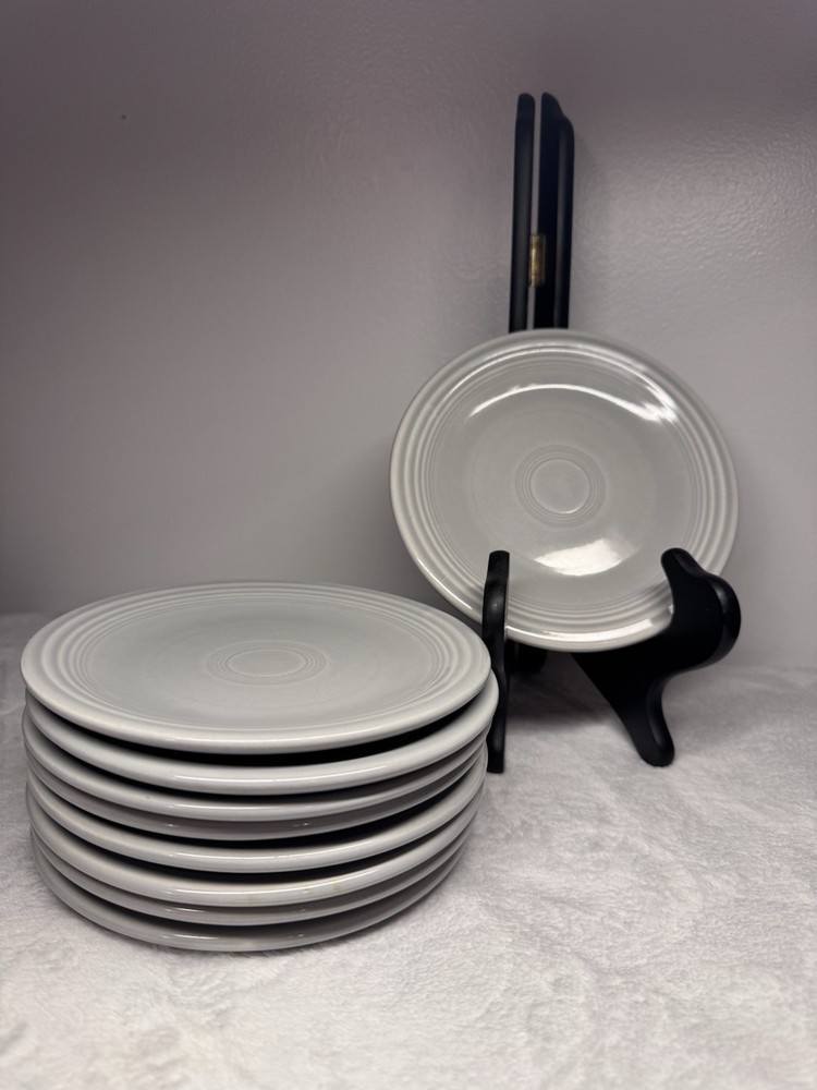 Fiestaware Bread And Butter Plates - 1950’s Gray