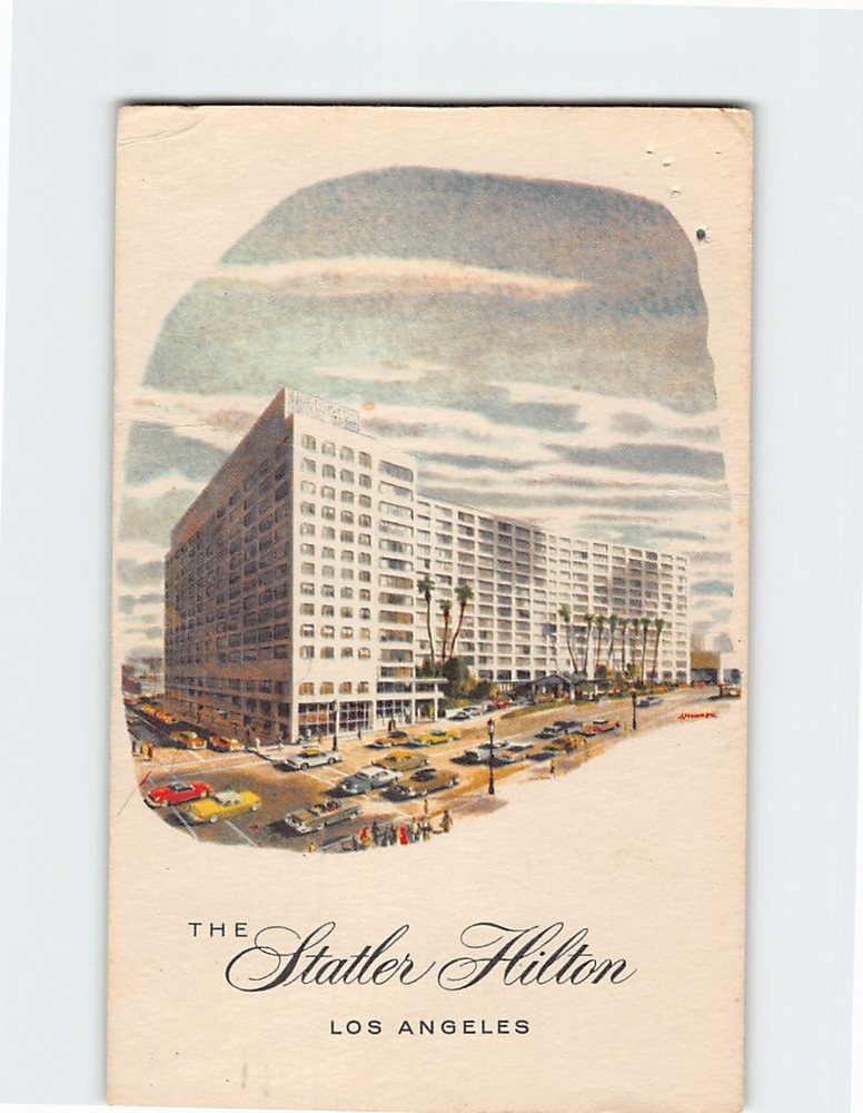 Postcard The Statler Hilton Los Angeles California USA