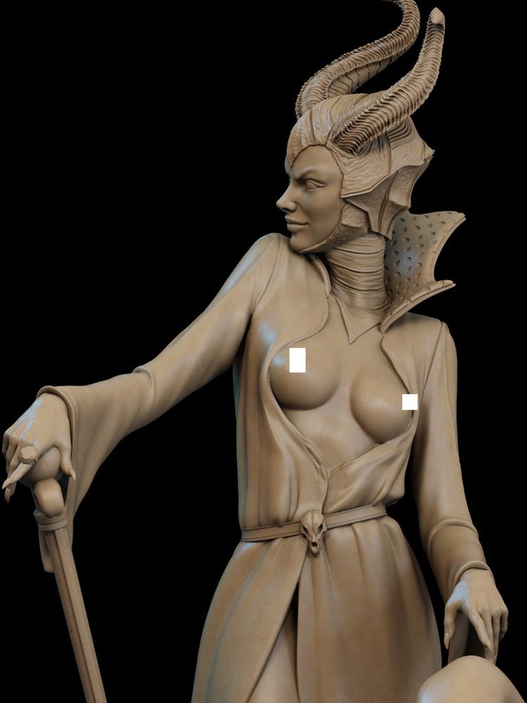 Maleficent - NSFW / Nude - Resin Model - Various Sizes
