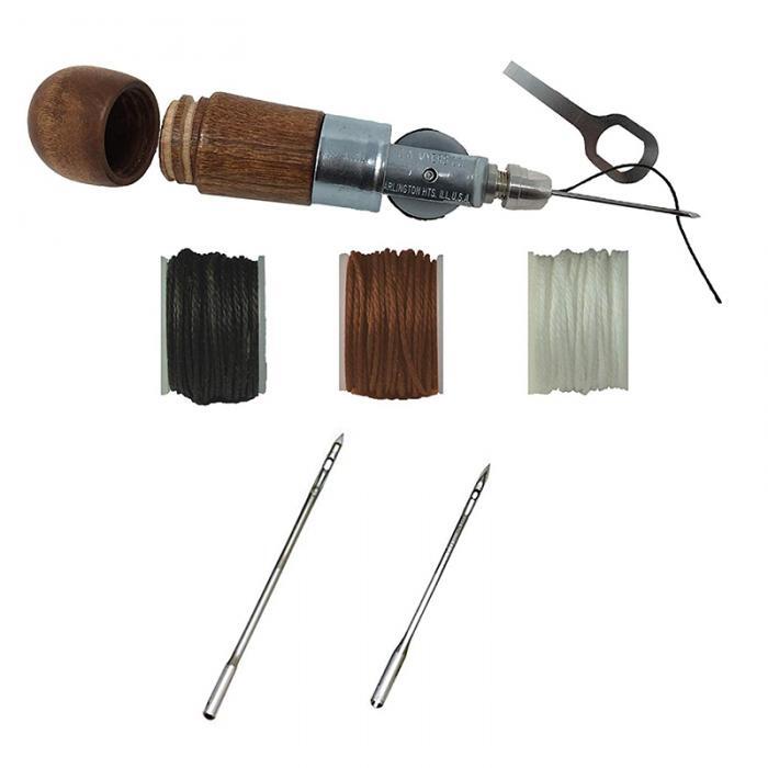 LeatherCraft Sewing Stitching Awl Tool Kit DIY Canvas Bag Belt Repair Lockstitch