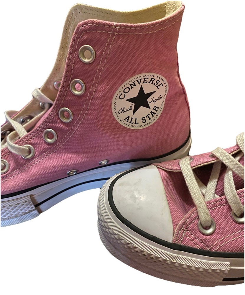 Converse High Top Sneakers Pink Chuck Taylor All Star Womens Sz 7