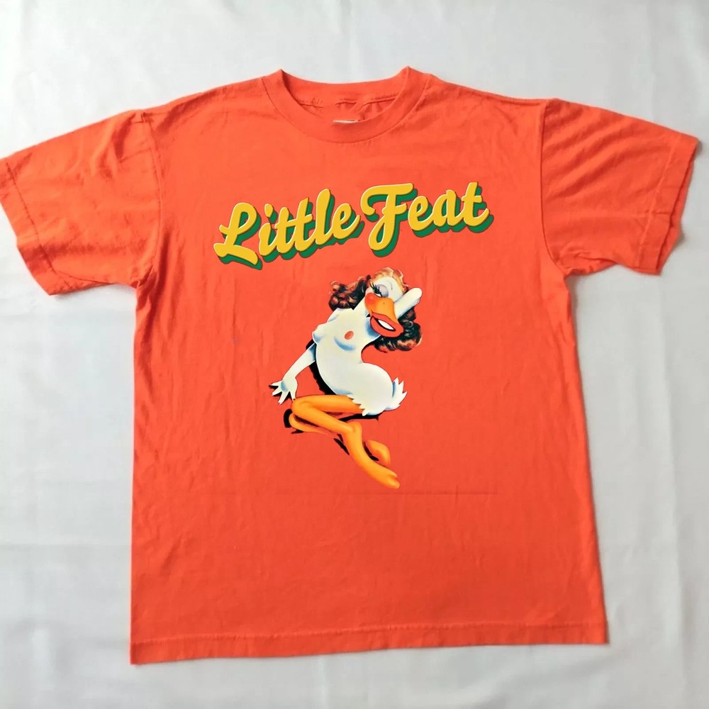 Rare Little Feat Band Duck Cotton Orange T Shirt Size S-5XL Z175