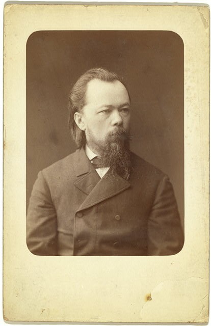 Photo:St Petersburg Russia Lesevitch Portrait Man 1880s Cabinet Photo
