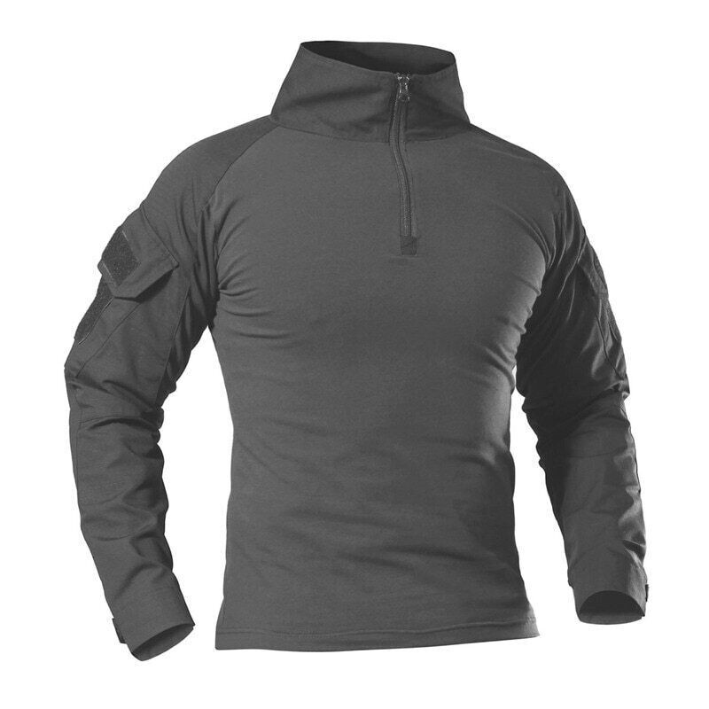 Camo Army Combat Uniform Military Shirt Cargo Tactical Clothing Men Top Pullover