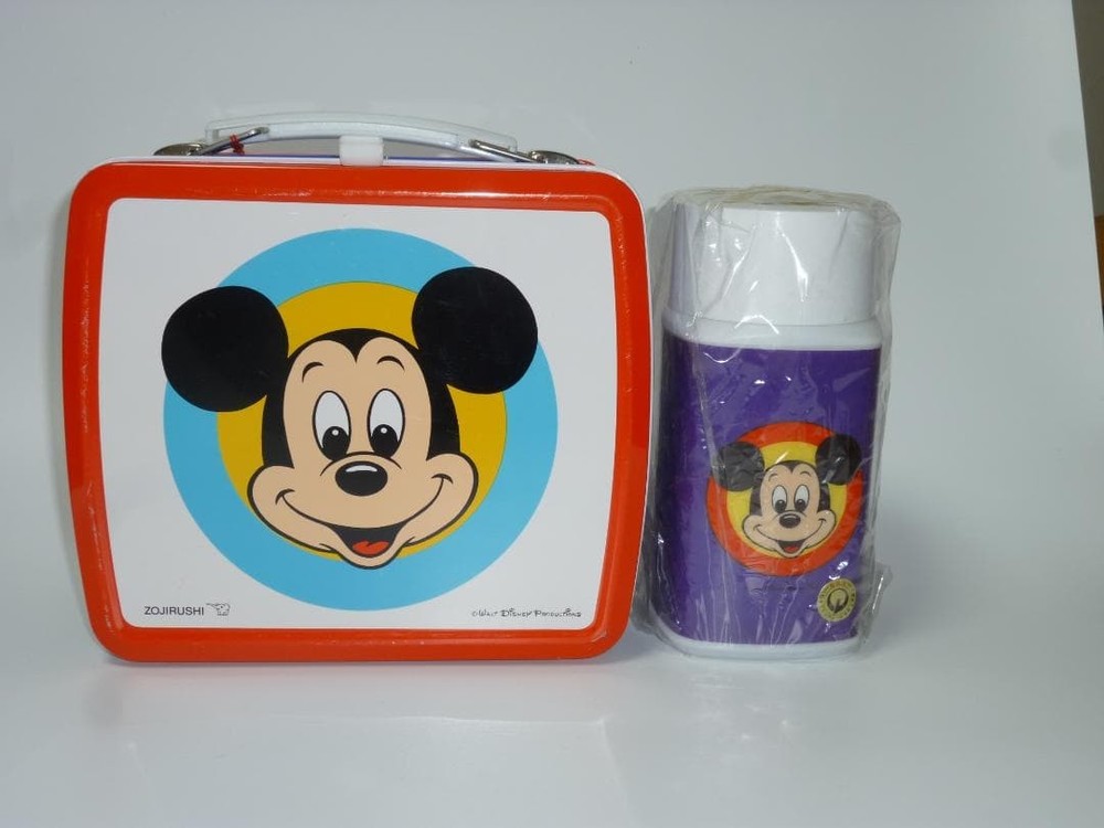 Disney Mickey & Minnie Mouse Lunch Box Set with Water Bottle Zojirushi from JP