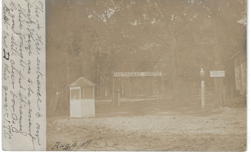 Carmichaels Pennsylvania RPPC Hathaway Grove 1907 Photo Postcard Waynesburg PA