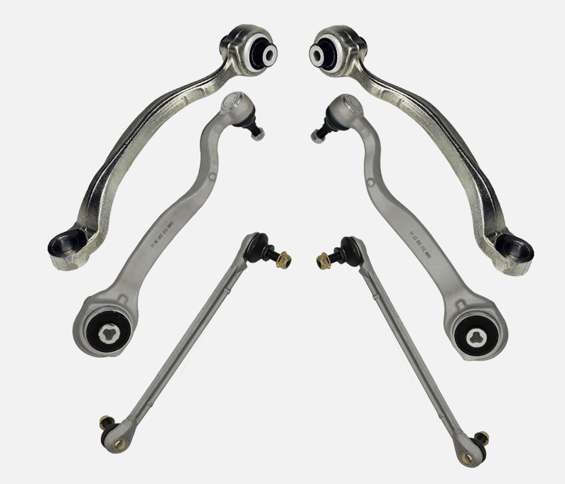 Front Lower Control Arms w/Ball Joints Sway Bar Link Kit 6 Set for Mercedes W212