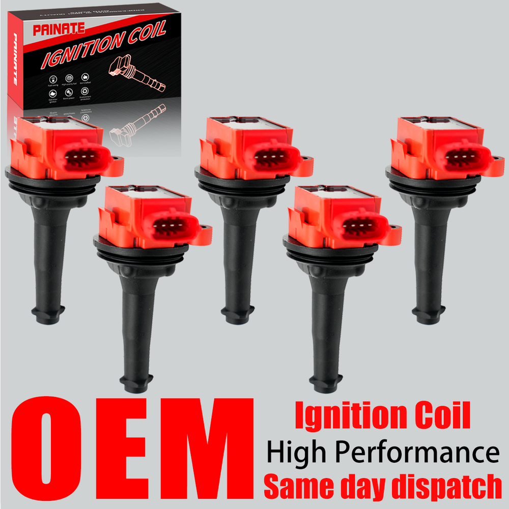 5X OEM High Performance Ignition Coil For Volvo C30 S40 S60 V50 XC60 2.5L UF517