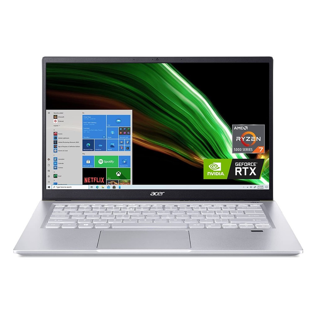 Acer Swift X 14 Laptop with Ryzen 7 5800U RTX 3050Ti 16GB RAM 512GB SSD Windows 10-image