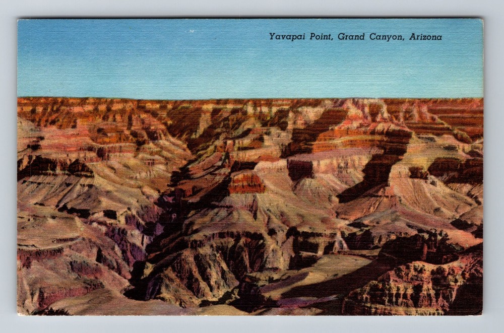Grand Canyon AZ-Arizona Yavapai Point Vintage Postcard