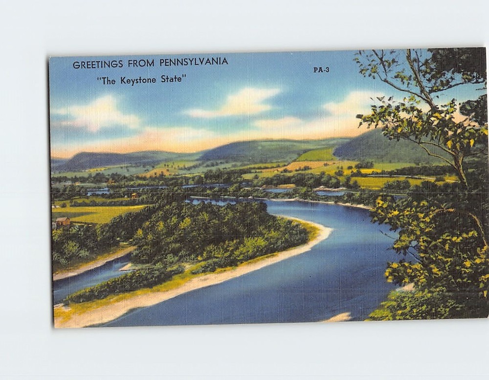 Postcard Nature and Landscape Scenery Greetings from Pennsylvania USA