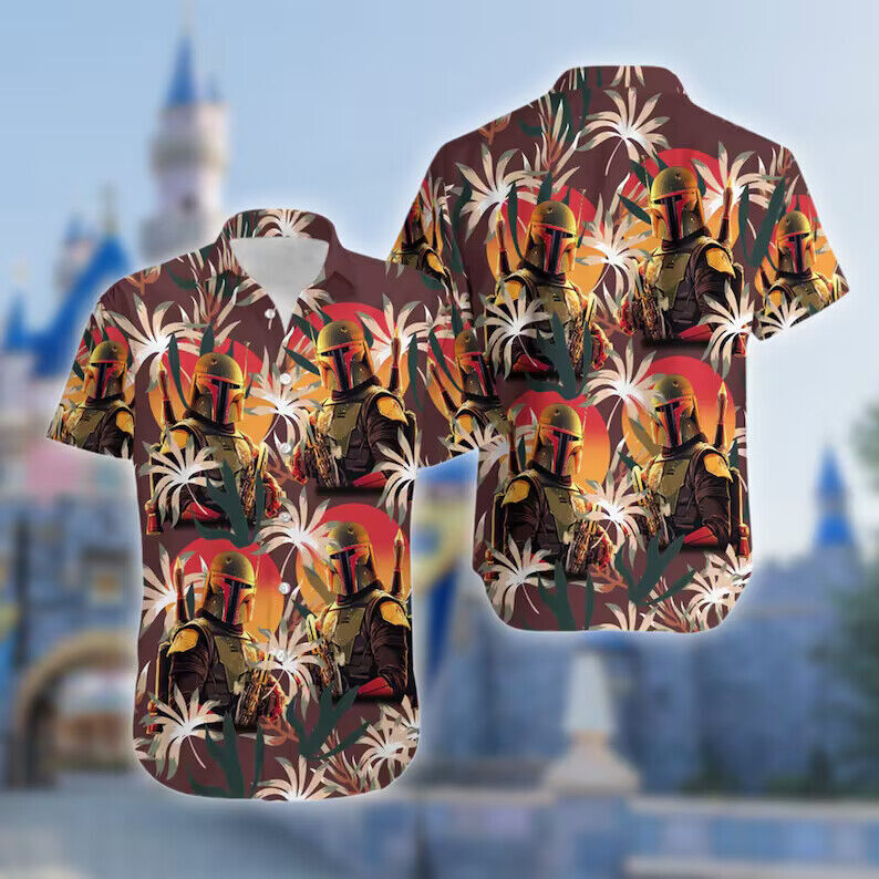 Boba Fett Summer Vacation 3D Hawaii Shirt MOTHER DAY GIFT ALL OVER PRINT US SIZE