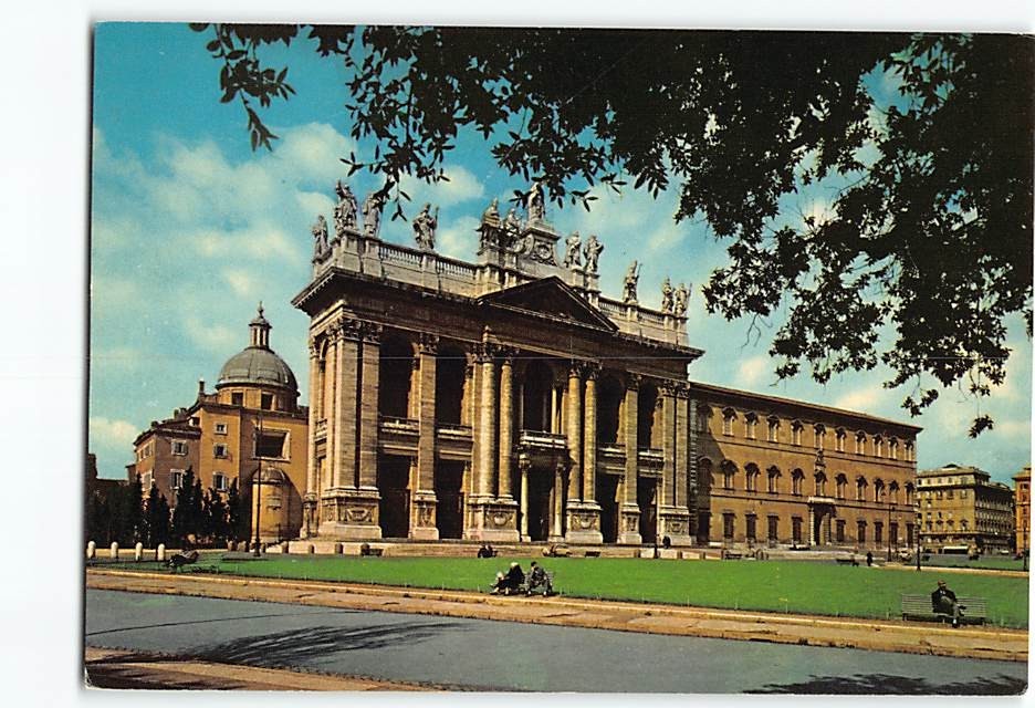 Postcard St. John in Laterano Church Rome Italy