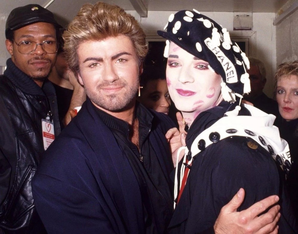 George Michael And Boy George  4x6 Picture Celebrity Print
