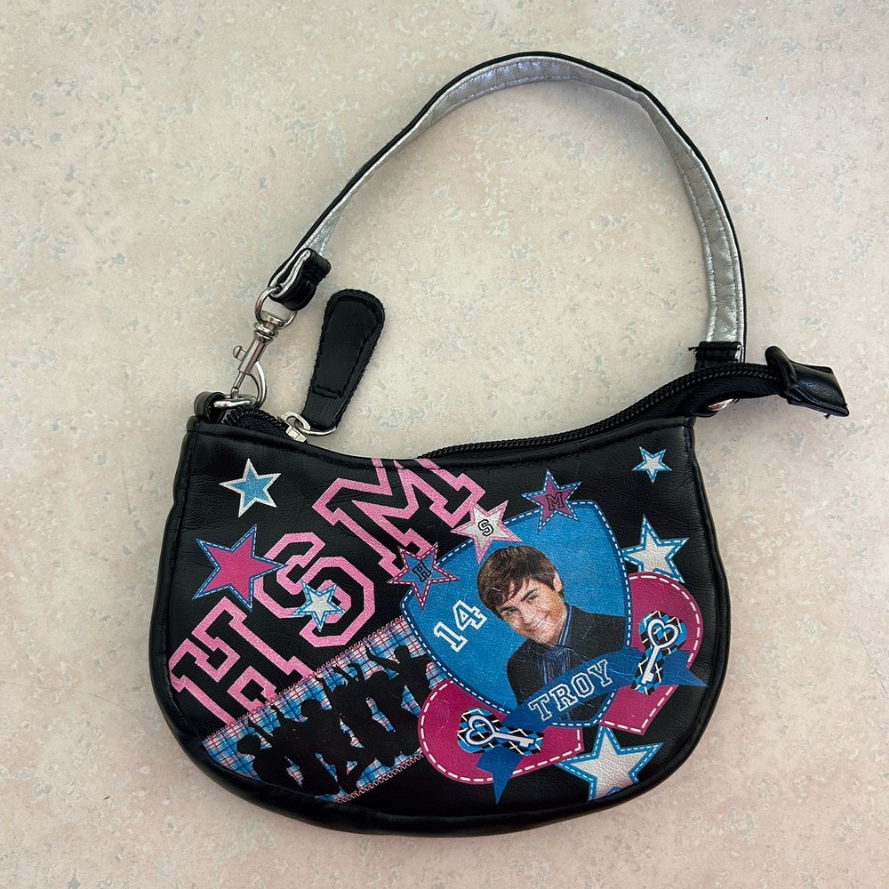 Disney High School Musical Troy Shoulder Bag Purse Black New