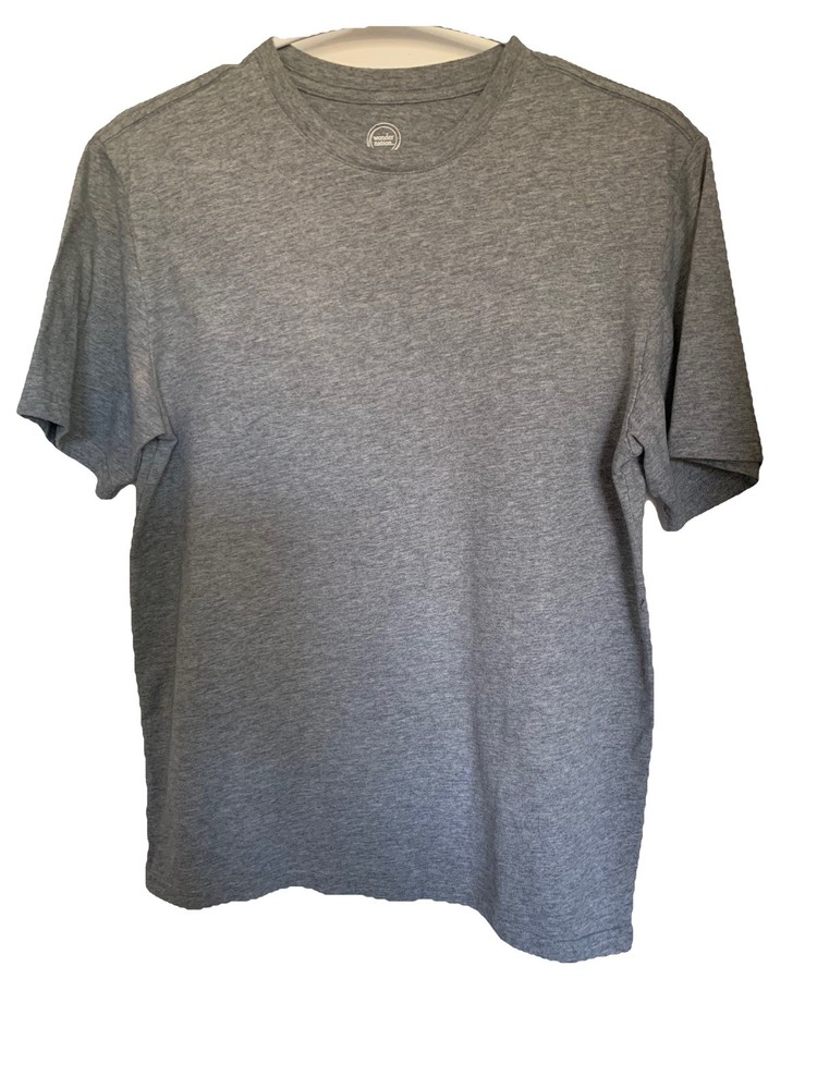 Wonder Nation Youth Boys Size 2XXL 18 Basic Solid Gray Short Sleeve T-Shirt Tee