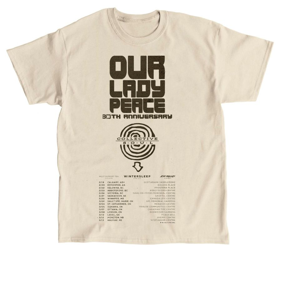 Our Lady Peace and Collective Soul Band Tour 2025 Gift For Fan T-shirt QT94