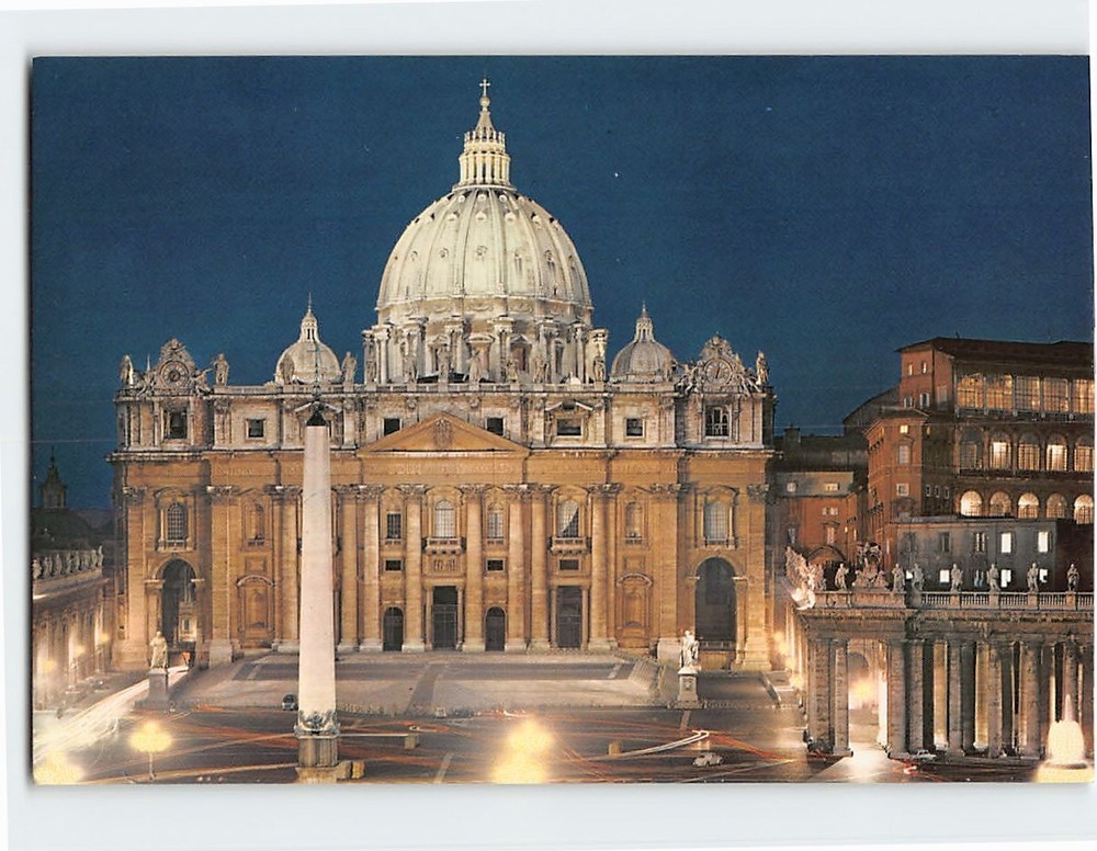 Postcard St. Peters Basilica Rome Italy
