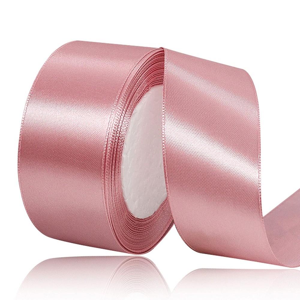 Rose Gold #Satin Ribbon 11/2 Inch x 25 Yards Solid Fabric & Gift Wrapping