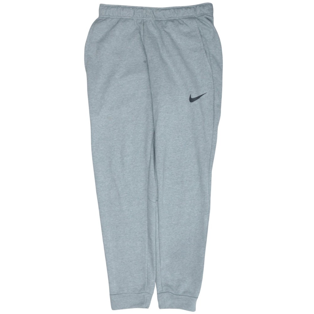 Nike Mens Joggers Grey Dri FIT Tapered Leg Elastic Waist Training Sweatpants M