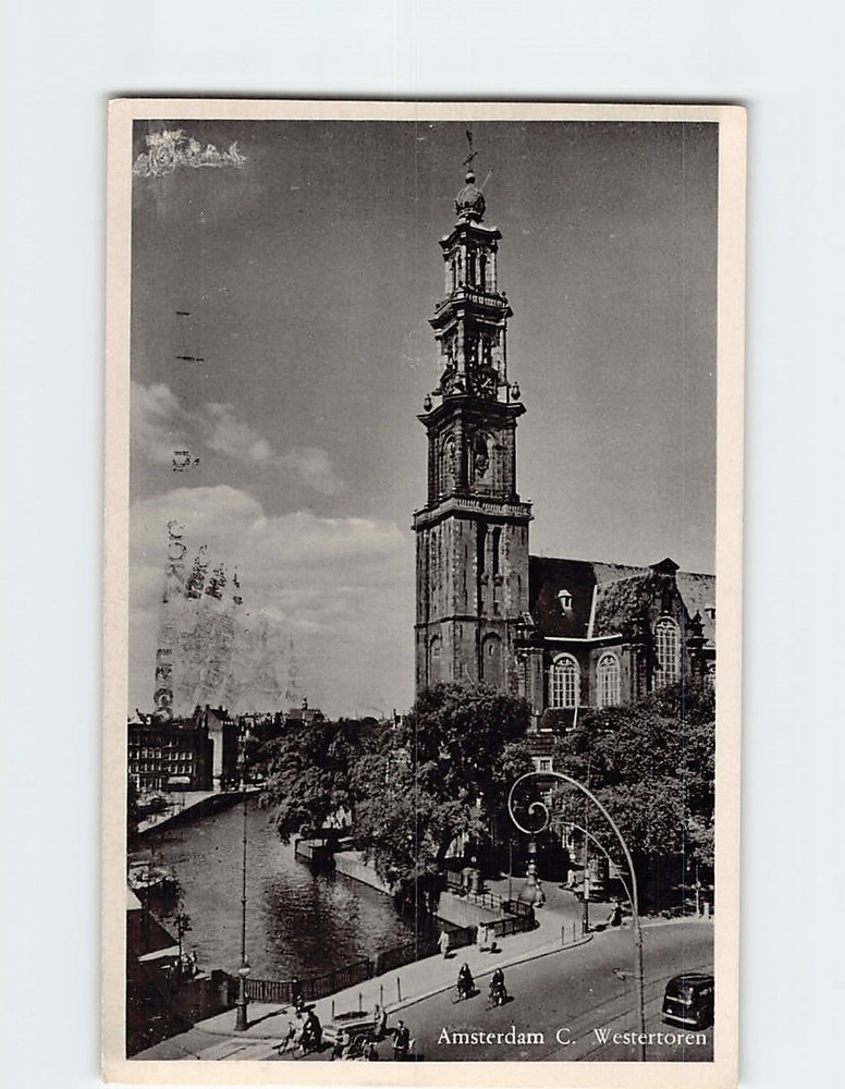 Postcard Westertoren Amsterdam Netherlands
